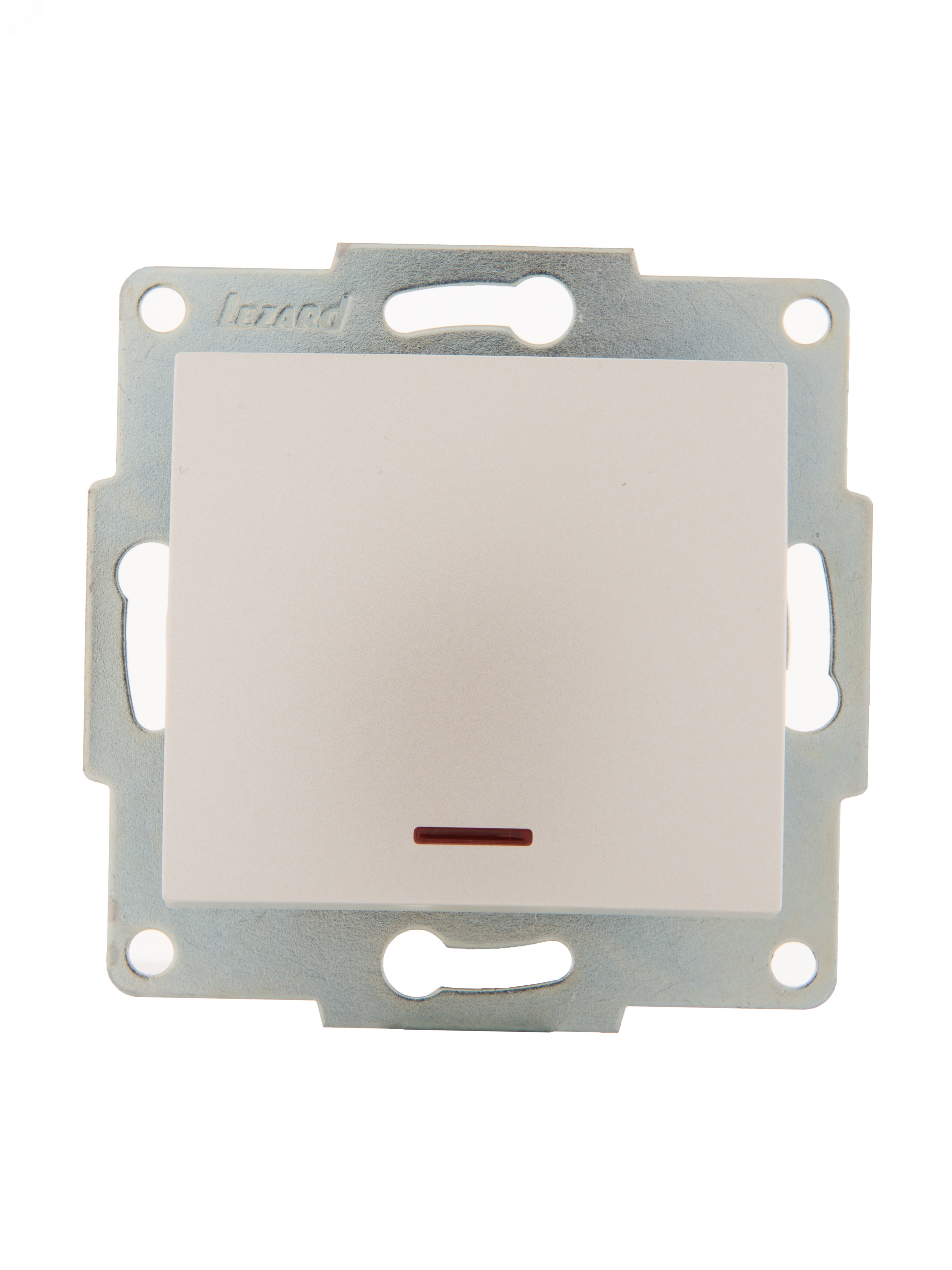 KARINA Выключатель с подсветкой жемчужно-белый перламутр  (10шт/120шт) 707-3088-111 Lezard