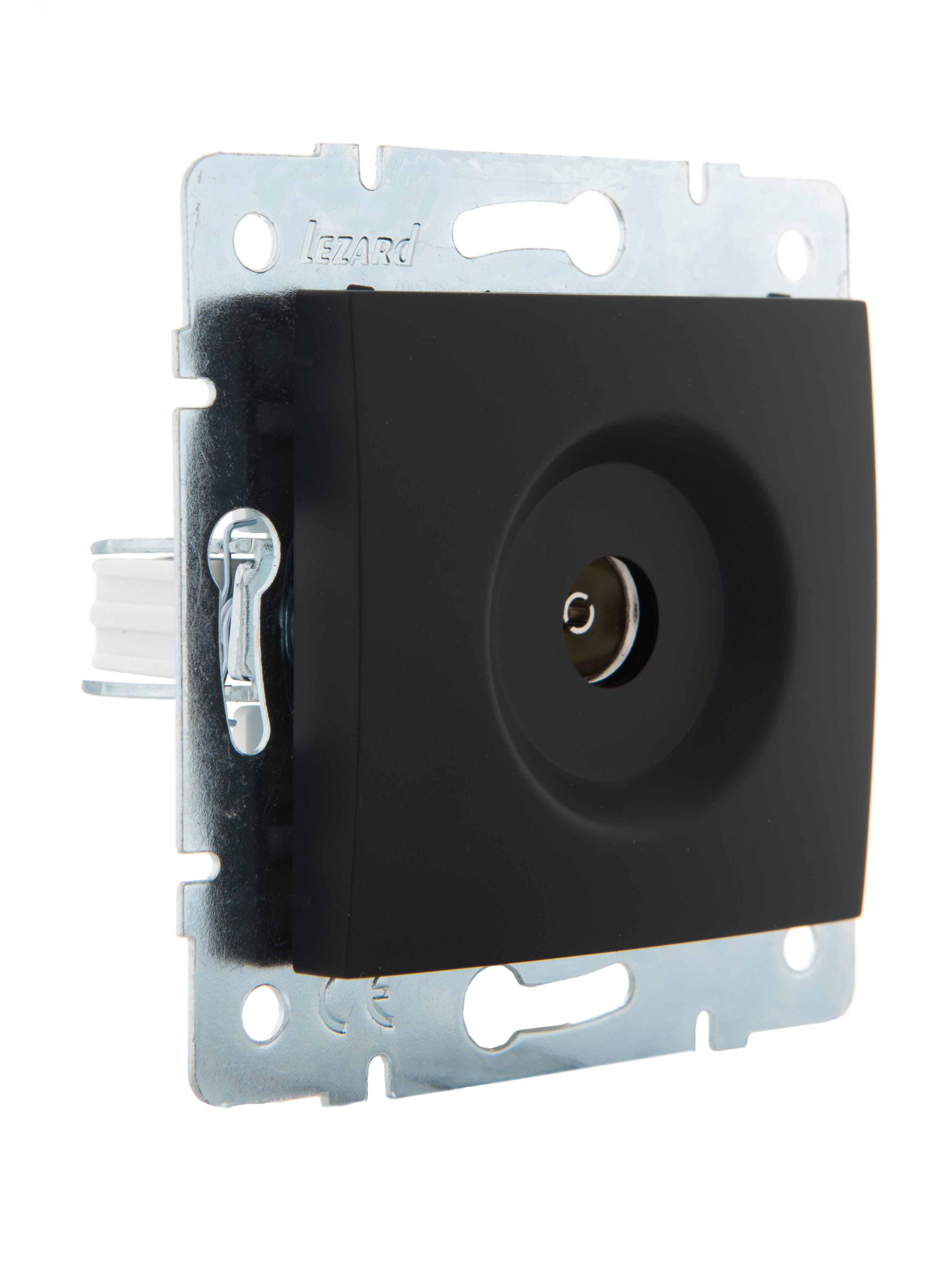 Изображение товара КАРИНА Розетка ТВ оконечная чёрный бархат 10шт/120шт