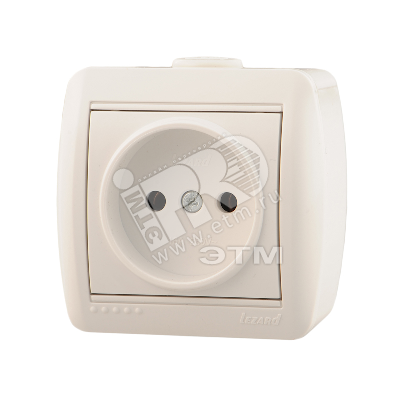 Изображение товара Розетка без заземления HATA белая 220 В 16 А IP20