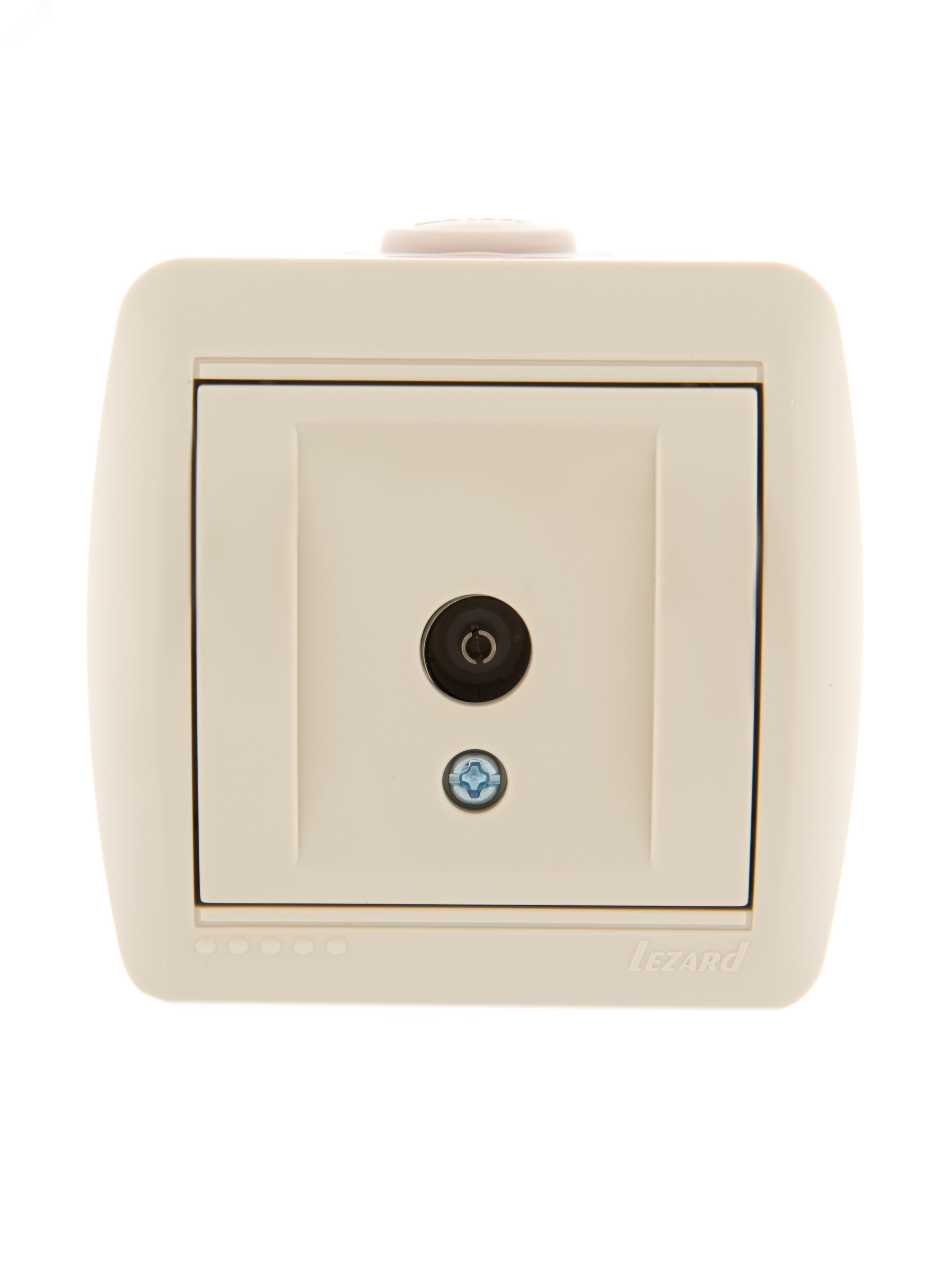 Изображение товара Розетка TV оконечная крем NATA Lezard открытая монтаж IP20