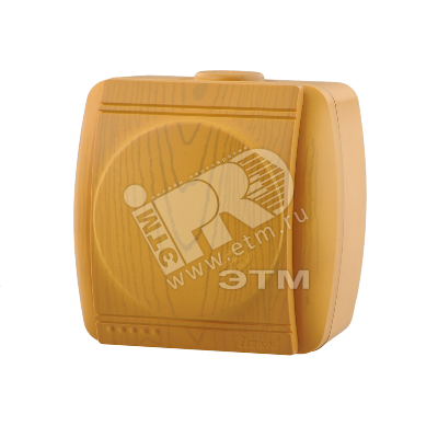 Изображение товара Розетка силовая с заземлением и крышкой из керамики ольхи 16 А IP20