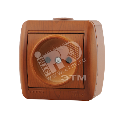 Изображение товара Розетка силовая без заземления из керамики с сосновым дизайном HATA