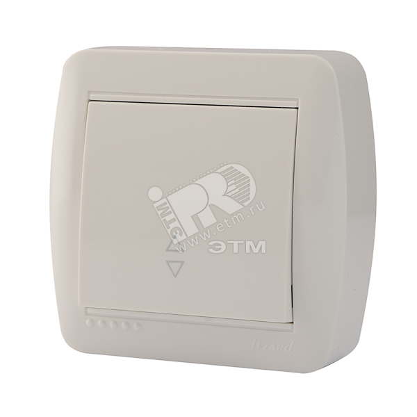 Изображение товара Выключатель проходной белый DEMET 10 А открытый монтаж Винтовое крепление