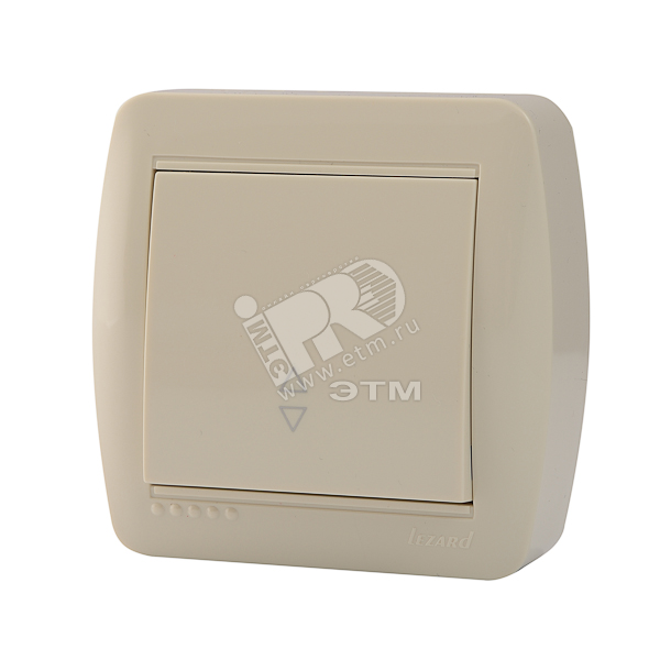 Изображение товара Выключатель проходной крем Демет 10 шт для бытовых решений надежный и простой в установке