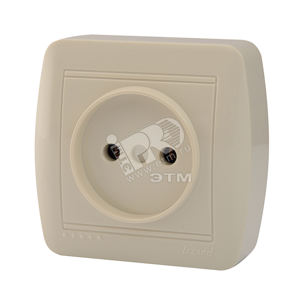 Изображение товара Розетка силовая Демет бежевый цвет 16А 220В