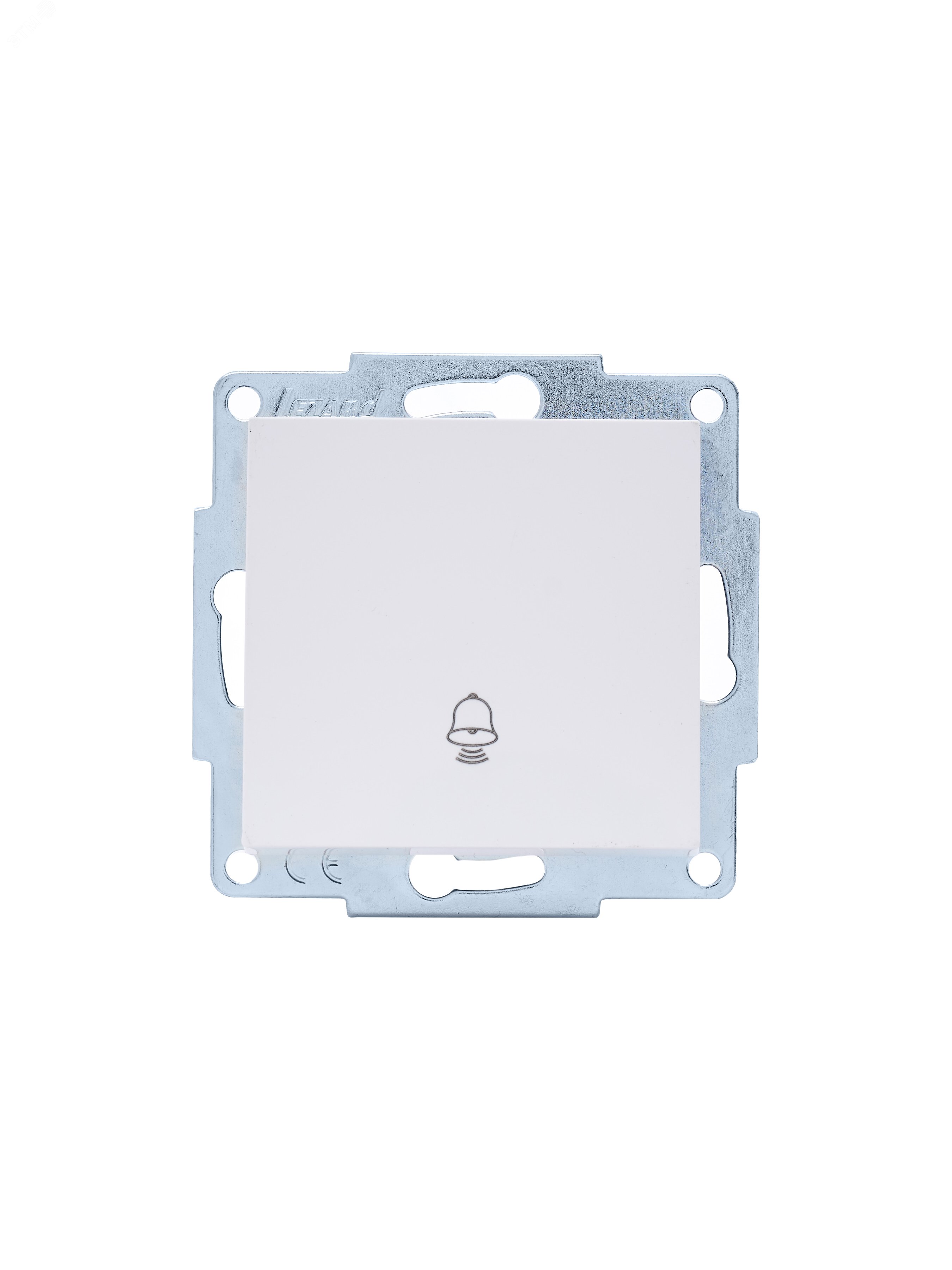 Изображение товара Кнопка звонка VESNA белая скрытая монтажная IP20 220 В