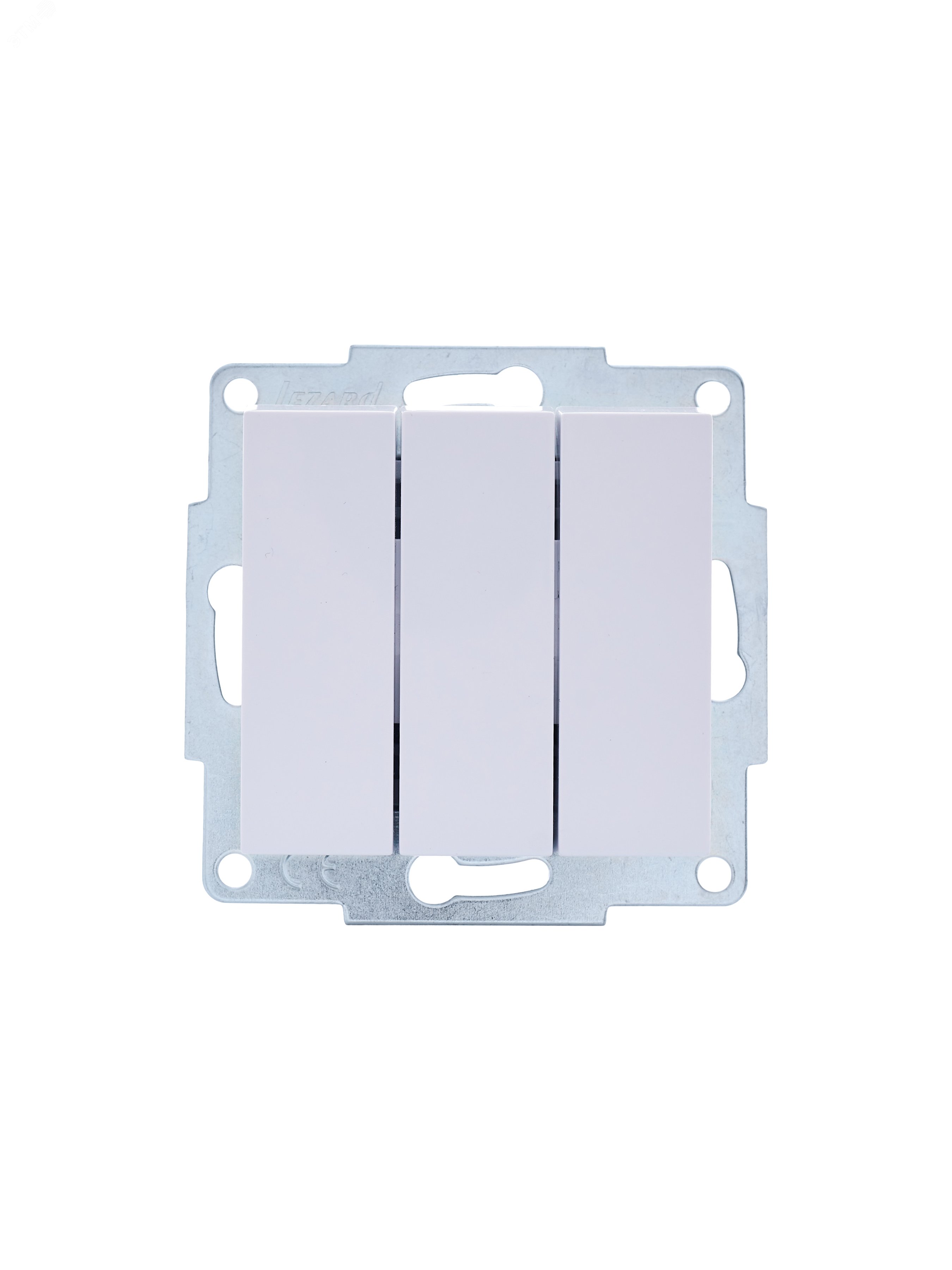 Изображение товара VESNA Выключатель тройной белый IP20 скрытый монтаж