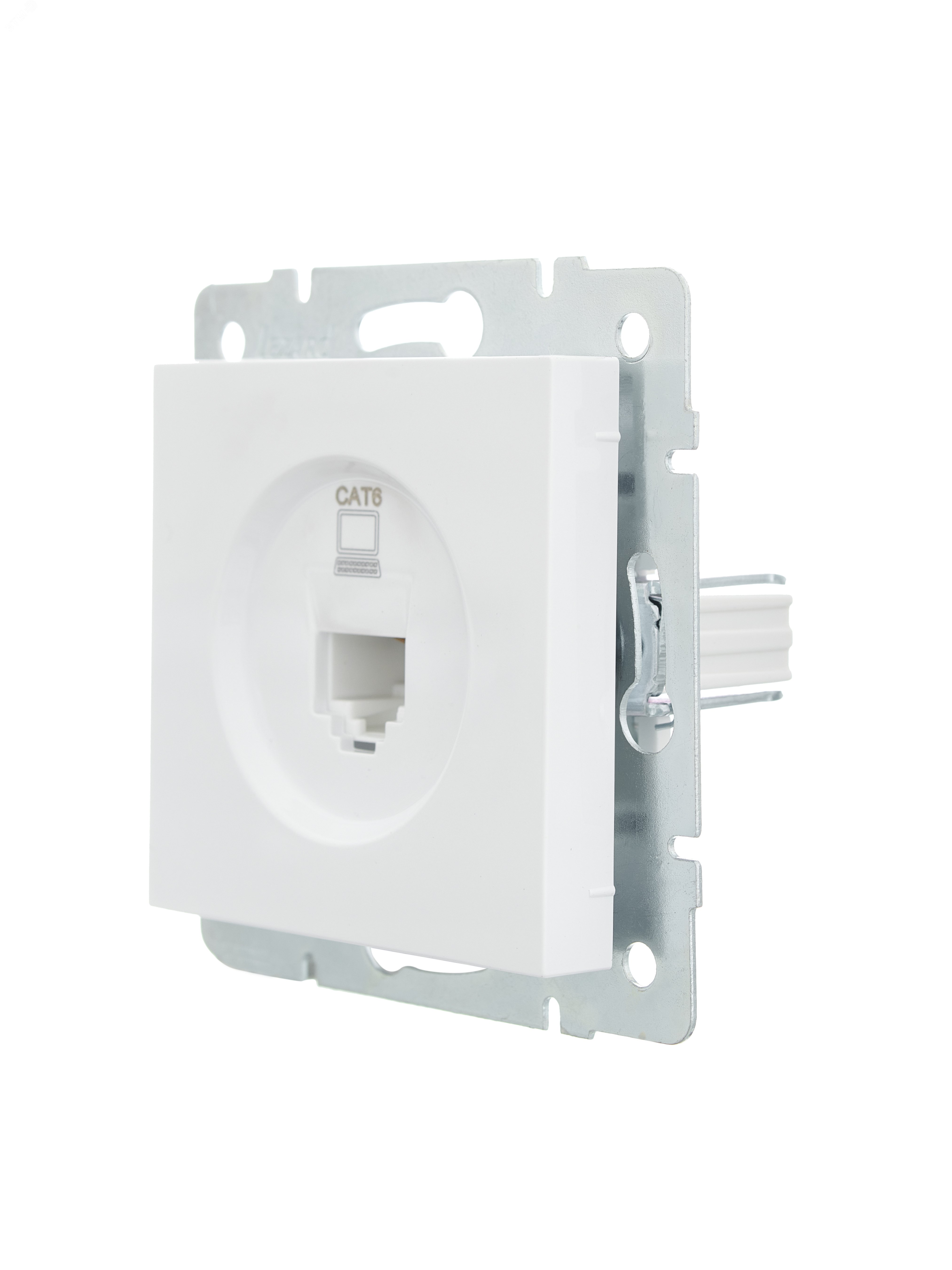 Изображение товара Розетка компьютерная белая VESNA с 140 шт. для надежного соединения RJ45