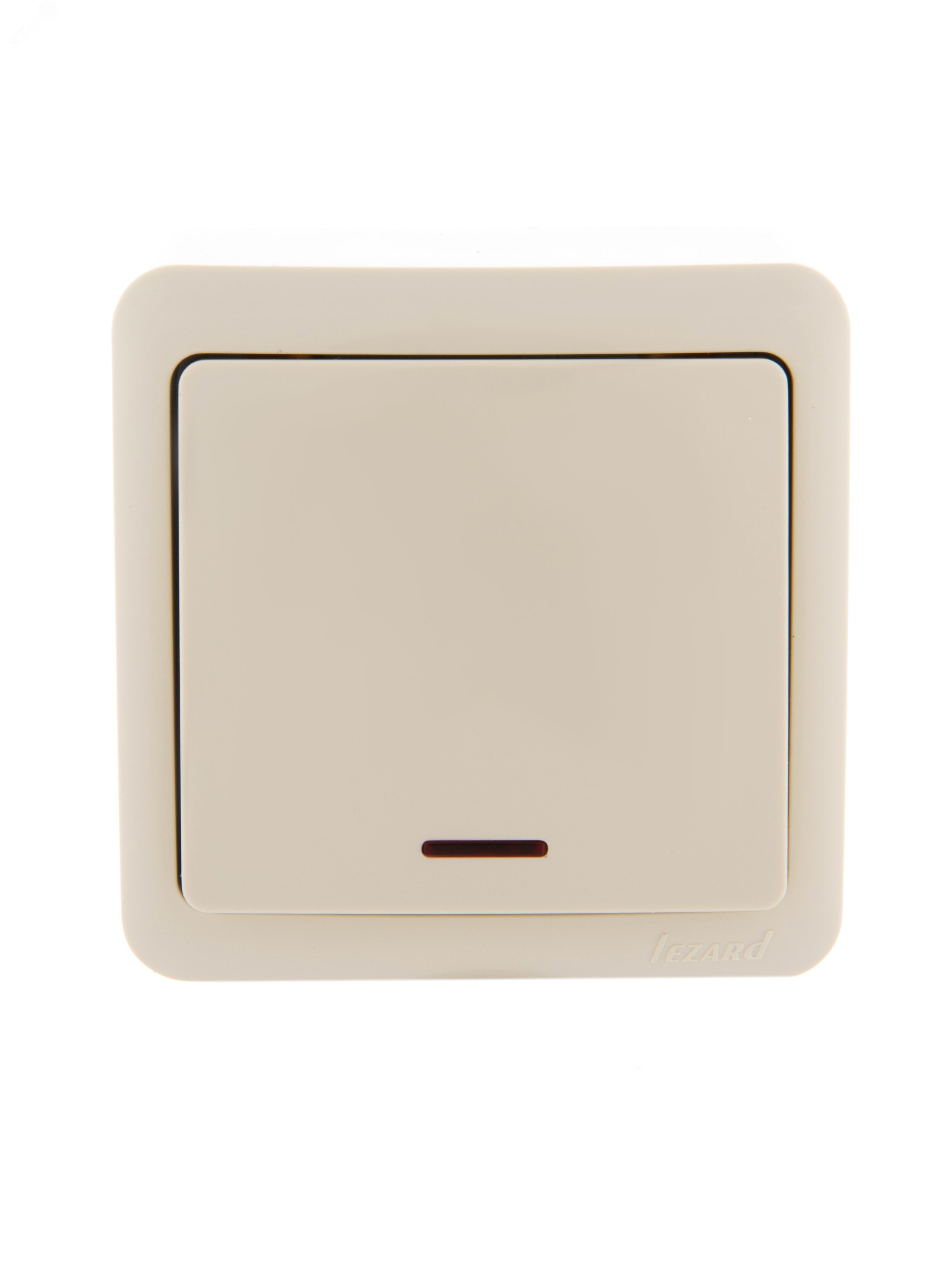 Изображение товара Выключатель с подсветкой VIOLA крем 1 клавиша 220В IP20