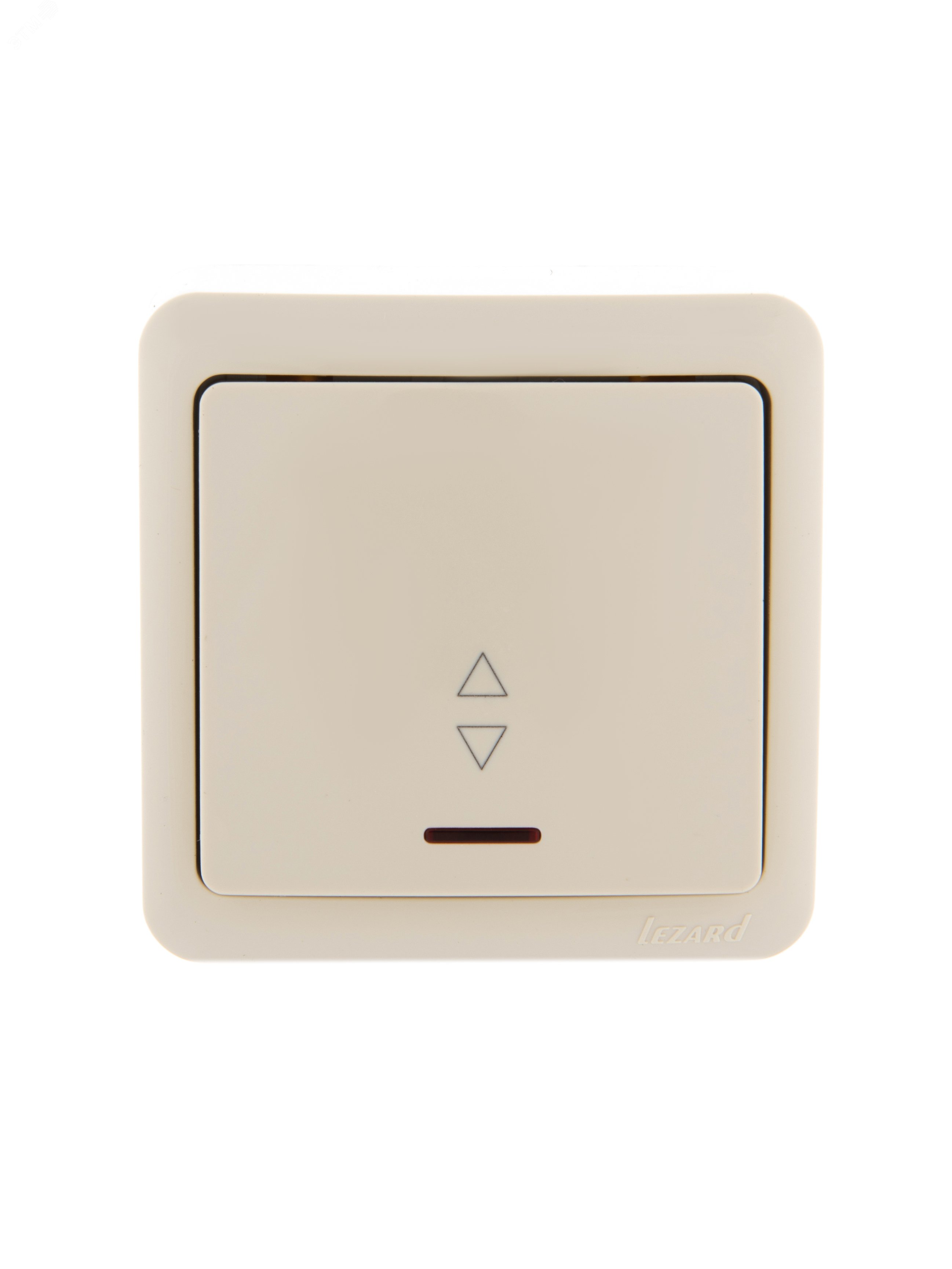 Изображение товара Выключатель проходной с подсветкой VIOLA крем 1 клавиша IP20 220В