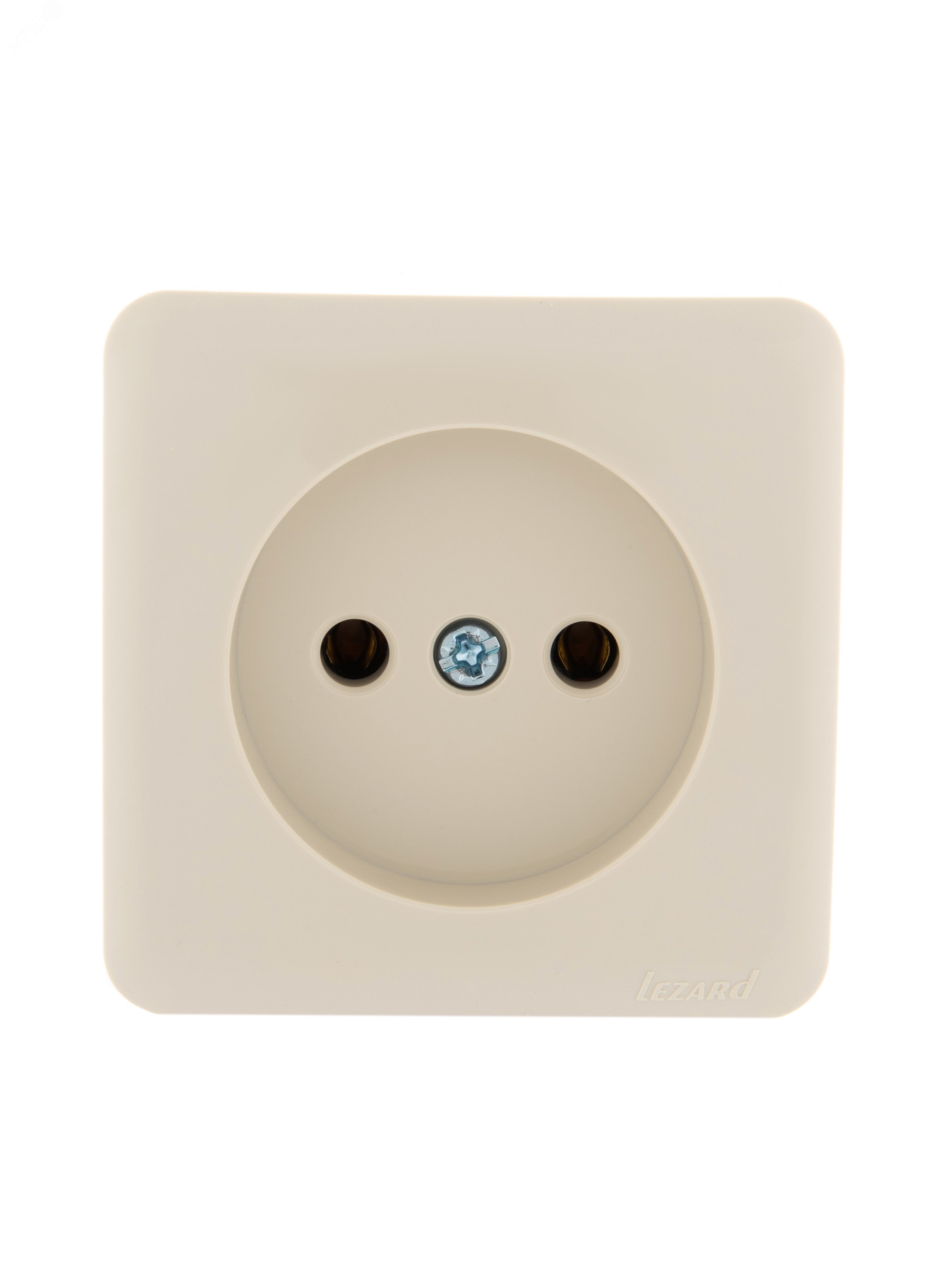Изображение товара Розетка силовая керамическая VIOLA б/з кремовая 1 пост IP20