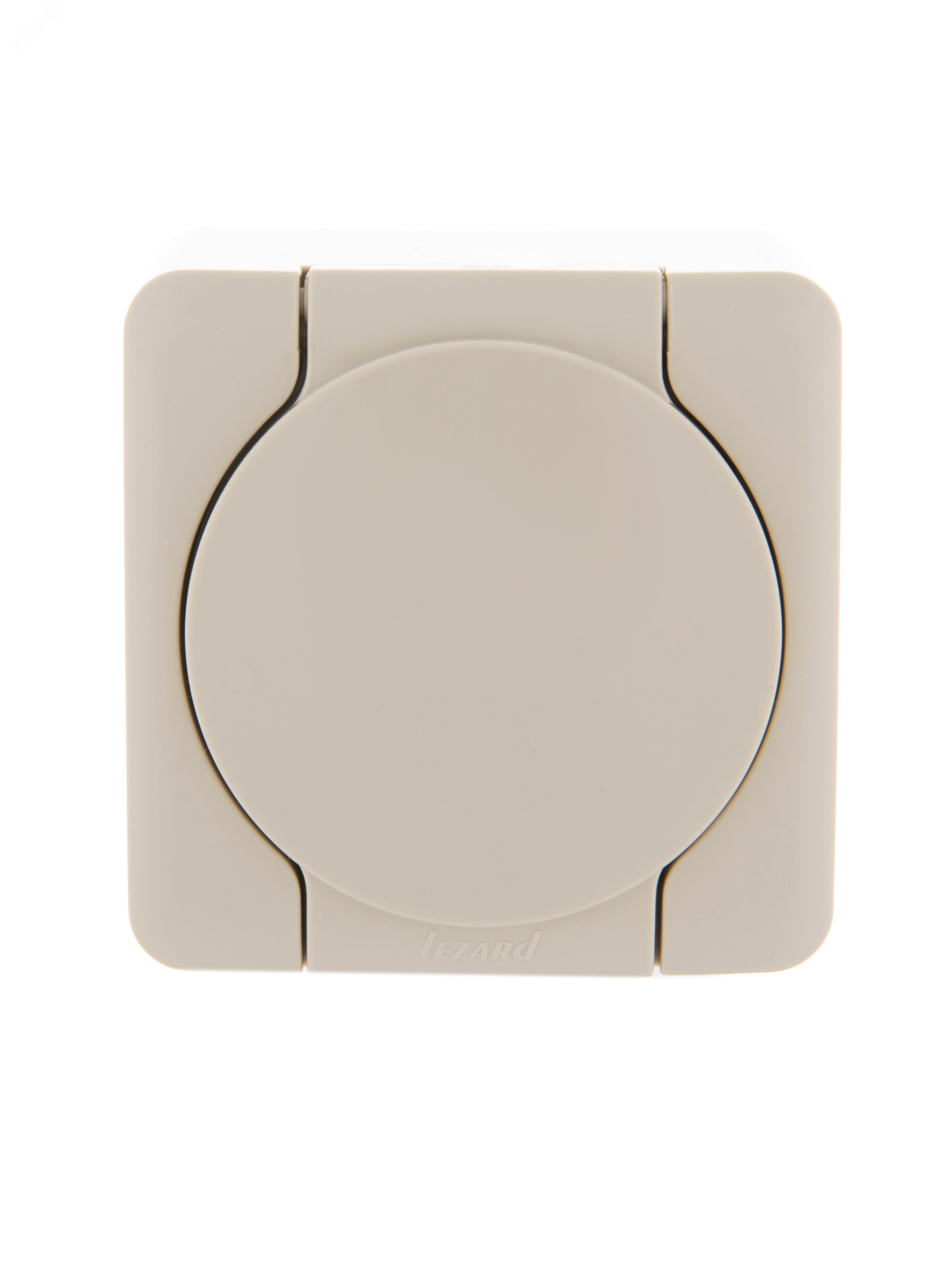 Изображение товара Розетка с крышкой керамическая серия VIOLA 16А IP20 кремовая