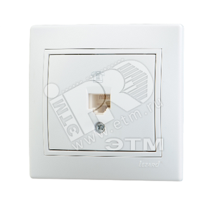 Изображение товара MIRA Розетка телефонная RJ11 белая (шт)