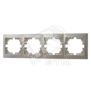 Изображение товара Мира Рамка 4 поста горизонтальная жемчужно-белый перламутр без вставок (шт)