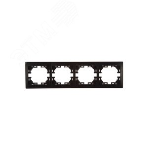 Изображение товара MIRA Рамка 4-ая горизонтальная чёрный бархат без вставки (10шт/120шт) (шт)