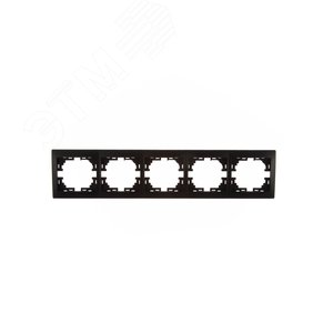 MIRA Рамка 5-ая горизонтальная чёрный бархат без вставки (10шт/120шт) 701-4200-150 Lezard
