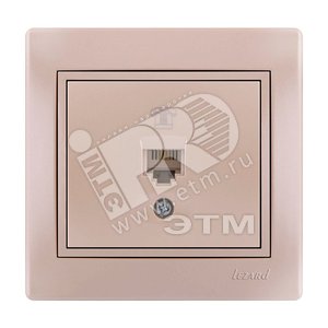 Изображение товара MIRA Розетка телефонная жемчужно-белый перламутр со вставкой (шт)