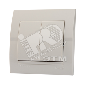 Изображение товара DERIY Выкл. х2 ПБТ белый (шт)