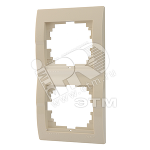Изображение товара DERIY Рамка х2 верт. крем (шт)