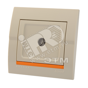 Изображение товара DERIY Розетка ТВ оконечная крем (шт)