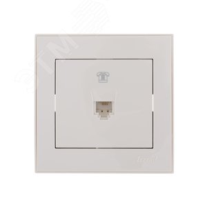 Изображение товара Розетка RAIN телефонная евро белая (шт)