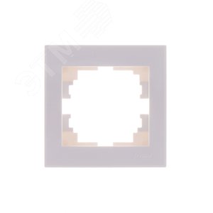 Изображение товара Рамка RAIN 1-ая горизонтальная белая с боковой вставкой (шт)
