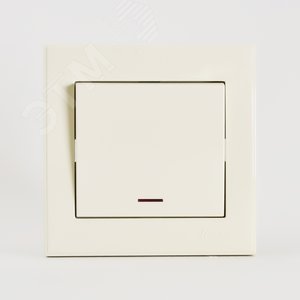 Изображение товара Выключатель RAIN с подсветкой крем (шт)