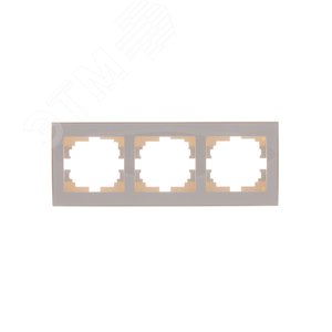 Изображение товара Рамка RAIN 3-ая горизонтальная крем с боковой вставкой (шт)