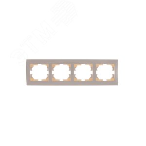 Изображение товара Рамка RAIN 4-ая горизонтальная крем с боковой вставкой (шт)