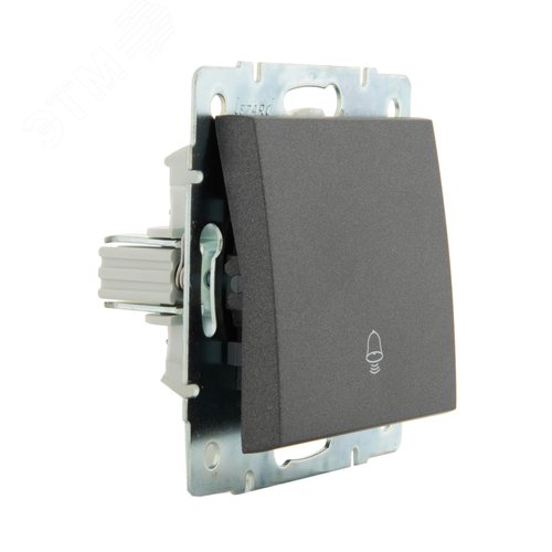 Изображение товара RAIN кнопка звонка цвет черный графит (шт)