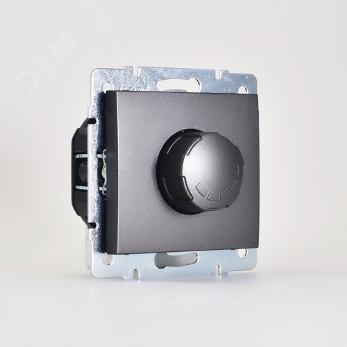 Изображение товара Диммер RAIN 1000Вт черный графит матовый механизм (шт)