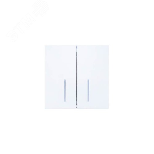 Изображение товара ZIMA Выключатель 2-кл. с подсветкой, 10А, механизм, белый Lezard 704-0288-112QC (шт)