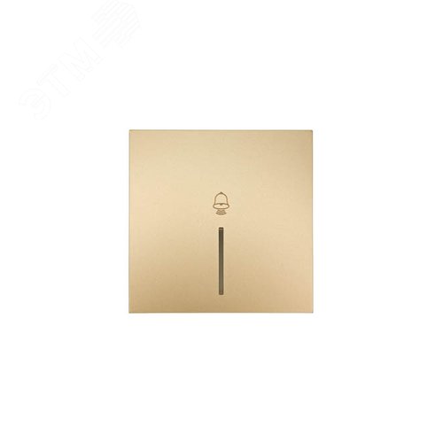Изображение товара ZIMA Кнопка звонка с подсветкой, 10 А, механизм, золото Lezard 704-3688-108QC (шт)