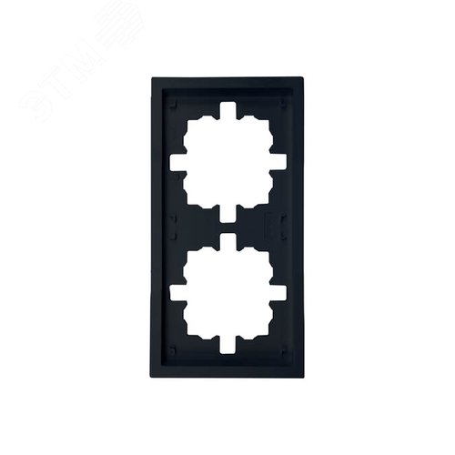 Изображение товара ZIMA Рамка 2-ая универсальная, черный бархат Lezard 704-4200-147 (шт)