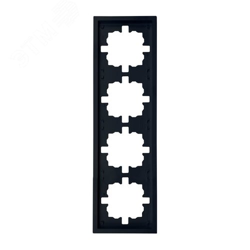 Изображение товара ZIMA Рамка 4-ая универсальная, черный бархат Lezard 704-4200-149 (шт)