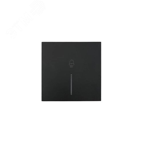 Изображение товара ZIMA Кнопка звонка с подсветкой, 10 А, механизм, черный бархат Lezard 704-4288-108QC (шт)