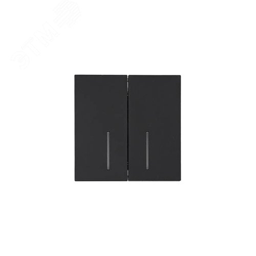 Изображение товара ZIMA Выключатель 2-кл. с подсветкой, 10А, механизм, черный бархат Lezard 704-4288-112QC (шт)