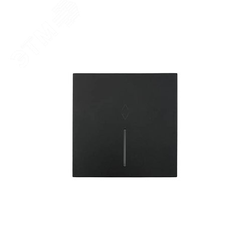 Изображение товара ZIMA Выключатель проходной 1-кл. с подсветкой, 10 А, механизм, черный бархат Lezard 704-4288-114QC (шт)