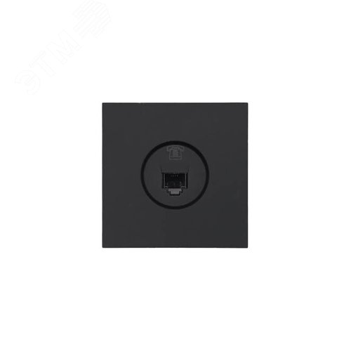 Изображение товара ZIMA Розетка телефонная евро черный бархат Lezard 704-4288-137 (шт)