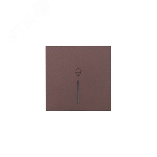 Изображение товара ZIMA Кнопка звонка с подсветкой, 10 А, механизм, шоколад Lezard 704-7388-108QC (шт)