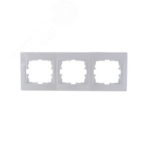 KARINA Рамка 3-ая горизонтальная б/вст жемчужно-белый перламутр (10шт/120шт)