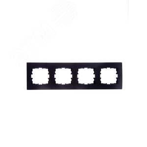 KARINA Рамка 4-ая горизонтальная б/вст чёрный бархат (10шт/120шт)