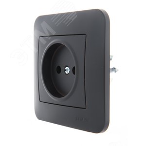 Изображение товара KARINA Розетка б/з керамика чёрный бархат (10шт/120шт) (шт)