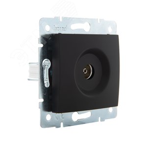 Изображение товара KARINA Розетка ТВ оконечная чёрный бархат (10шт/120шт) (шт)