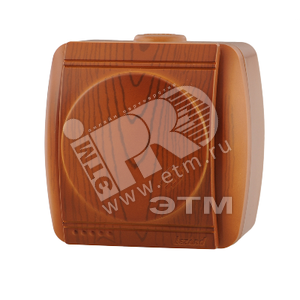 Изображение товара HATA Розетка с заземлением с крышкой керамика сосна (шт)