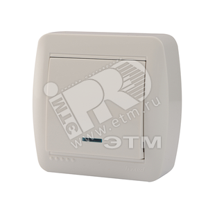 Изображение товара DEMET Выключатель с подсветкой наружный белый (шт)