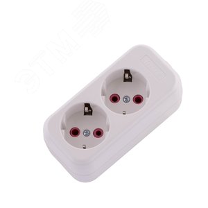 Изображение товара Колодка с заземлением 2 входа (шт)