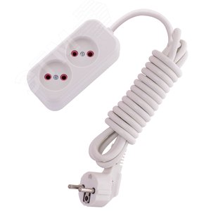 Изображение товара Удлинитель без заземления 2 входа 3 метра (шт)