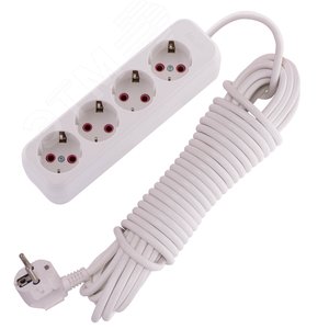 Изображение товара Удлинитель с заземлением 4 входа 10 метров (шт)