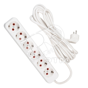 Изображение товара Удлинитель 6х5м с заземлением (шт)